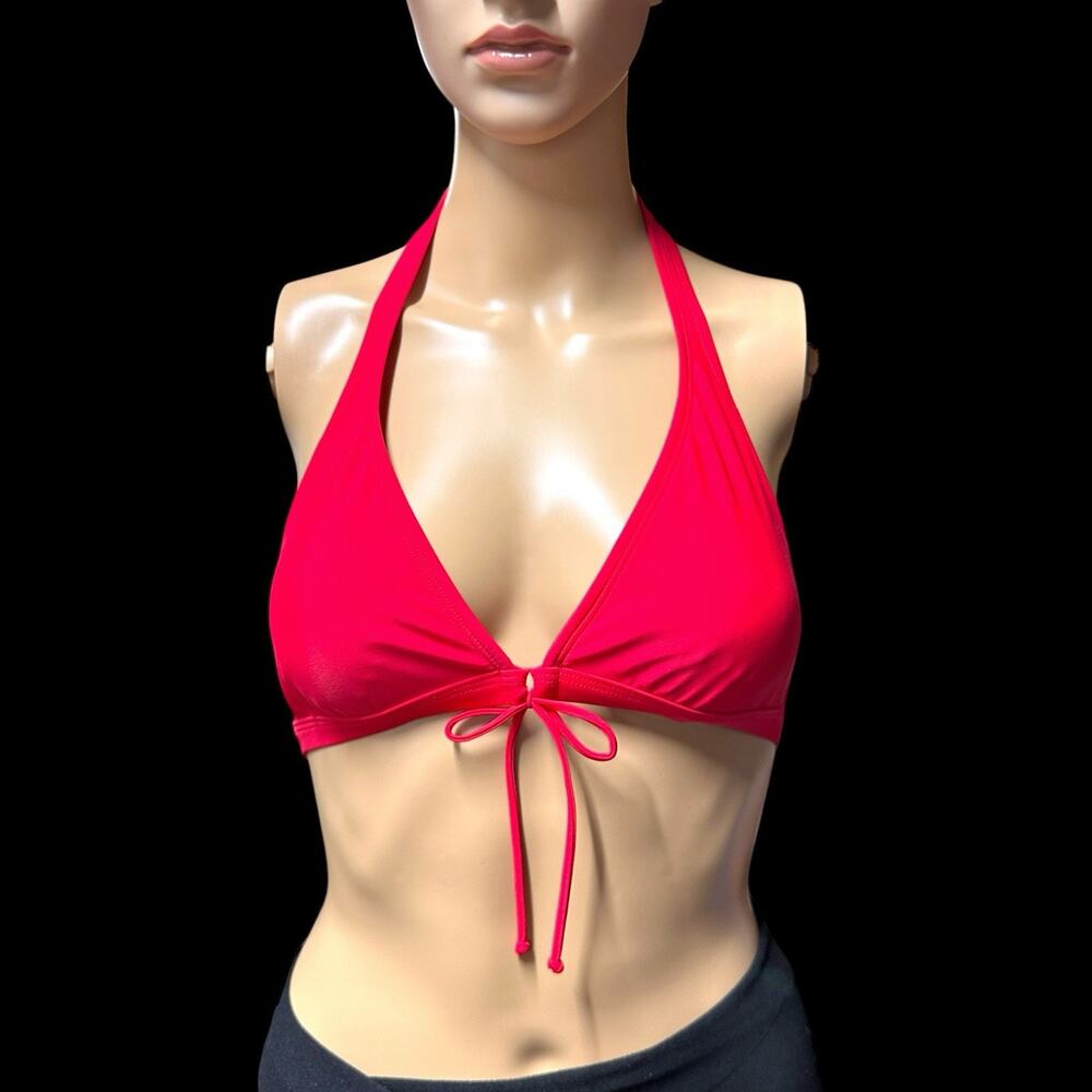 Body Glove Red Swim Bikini Top Small Triangle Removable Pads